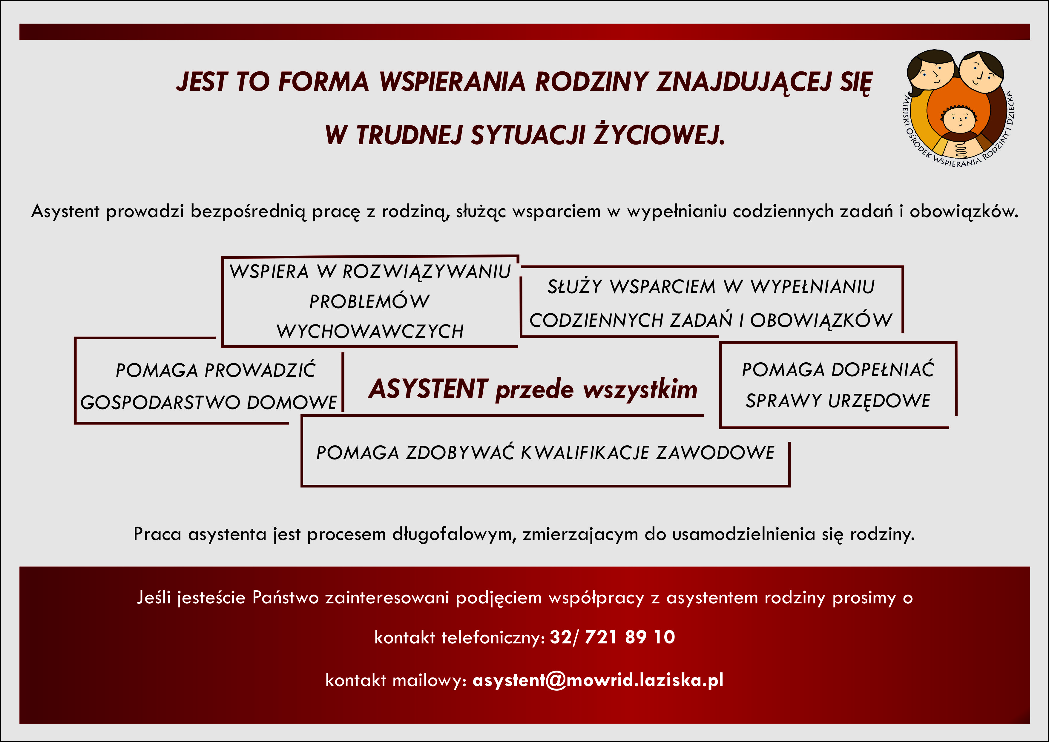Miejski Ośrodek Wspierania Rodziny I Dziecka W łaziskach Górnych